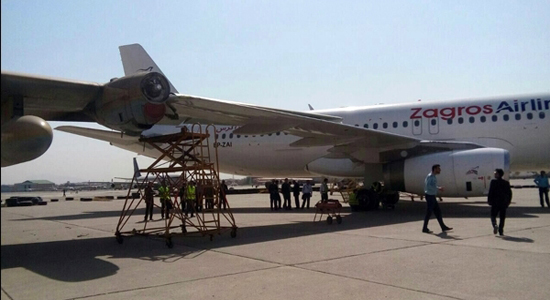 تصادف ایرباس و C -130 در فرودگاه مهرآباد